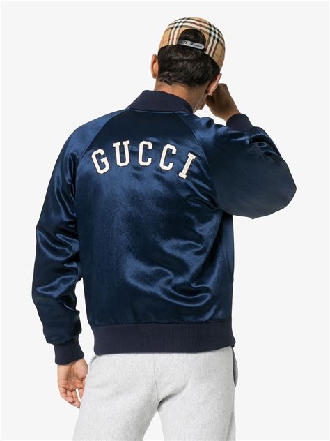 gucci yankees bomber|Men's Designer Luxury Bombers .